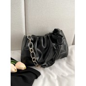 Black Double Chain Shoulder Bag