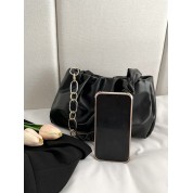 Black Double Chain Shoulder Bag