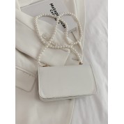 White Faux Leather Tote Bag