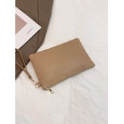 Pu Drawstring Tote Bag With Clutch