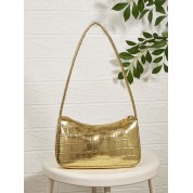 Gold Top Handle Mini Bag