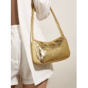 Gold Top Handle Mini Bag