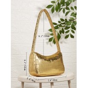 Gold Top Handle Mini Bag