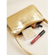 Gold Top Handle Mini Bag