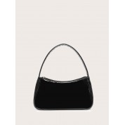 Patent Leather Top Handle Bag