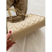 Quilted Leather Tote Bag Chain