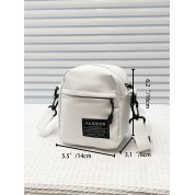 Canvas Crossbody Mini Tote Bag