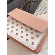 Leather Cross Body Chain Bag