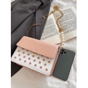 Leather Cross Body Chain Bag