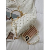 Quilted Faux Leather Shoulder Bag