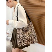 Large Leopard Print Makeup Bag