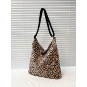 Large Leopard Print Makeup Bag