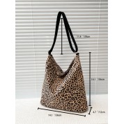 Large Leopard Print Makeup Bag