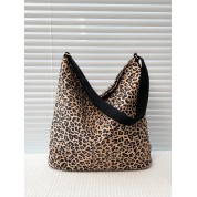 Large Leopard Print Makeup Bag