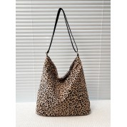 Large Leopard Print Makeup Bag