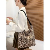 Large Leopard Print Makeup Bag