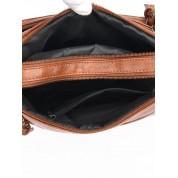 Black Leather Bag Zip Detail