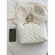 College Medium Quilted Leather Shoulder Bag