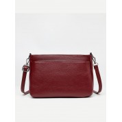 Brown Leather Square Crossbody Bag