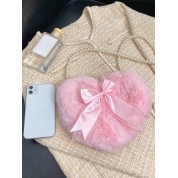 Coach Pink Heart Print Bag