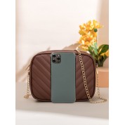 Brown Leather Mini Crossbody Bag