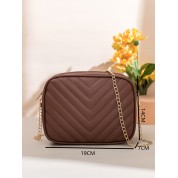 Brown Leather Mini Crossbody Bag