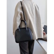 Black Designer Top Handle Bag