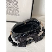 Black Leather Sling Bag For Women