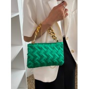 Braided Top Handle Shoulder Bag