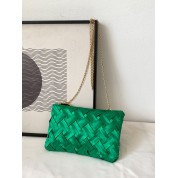 Braided Top Handle Shoulder Bag