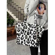 Black White Canvas Tote Bag