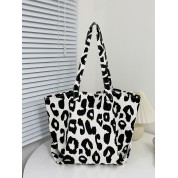 Black White Canvas Tote Bag