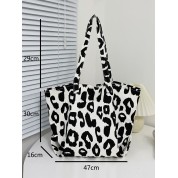 Black White Canvas Tote Bag