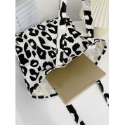 Black White Canvas Tote Bag