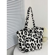 Black White Canvas Tote Bag