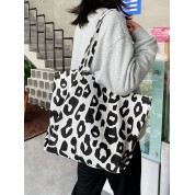 Black White Canvas Tote Bag