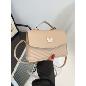 Leather Shoulder Bag With Flap