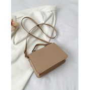 Leather Shoulder Bag With Flap