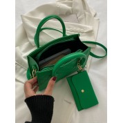 White Clutch Bag With Handle