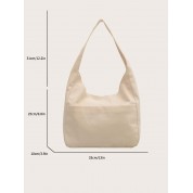 Large White Canvas Tote Bag