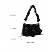 Black Leather Sling Bag For Women