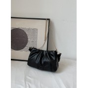 Black Leather Sling Bag For Women