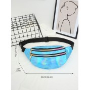 Black Leather Belt Bag Fanny Pack