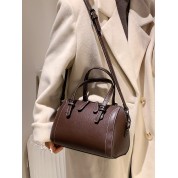 Faux Leather Backpack For Women