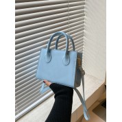 Double Handle Tote Leather Bag