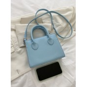 Double Handle Tote Leather Bag