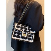 Black And White Crossbody Shoulder Bag