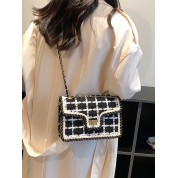 Black And White Crossbody Shoulder Bag