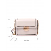 Leather Crossbody Bag With Chain Strap