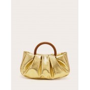 Metallic Gold Cross Body Bag